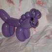 Horse with a mane balloon