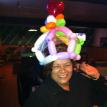 Birthday girl balloon hat
