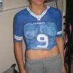 Dallas Cowboy Jersey Body Painting
