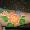 Flower body painting