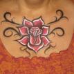 Rose tattoo body painting