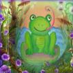 Froggy belly painting