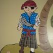 PIrate boy mural baby's room