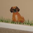 tree mural dog nursery
