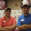 face painting at Dunkin Donuts