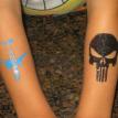 Plane and Punisher Tattoos